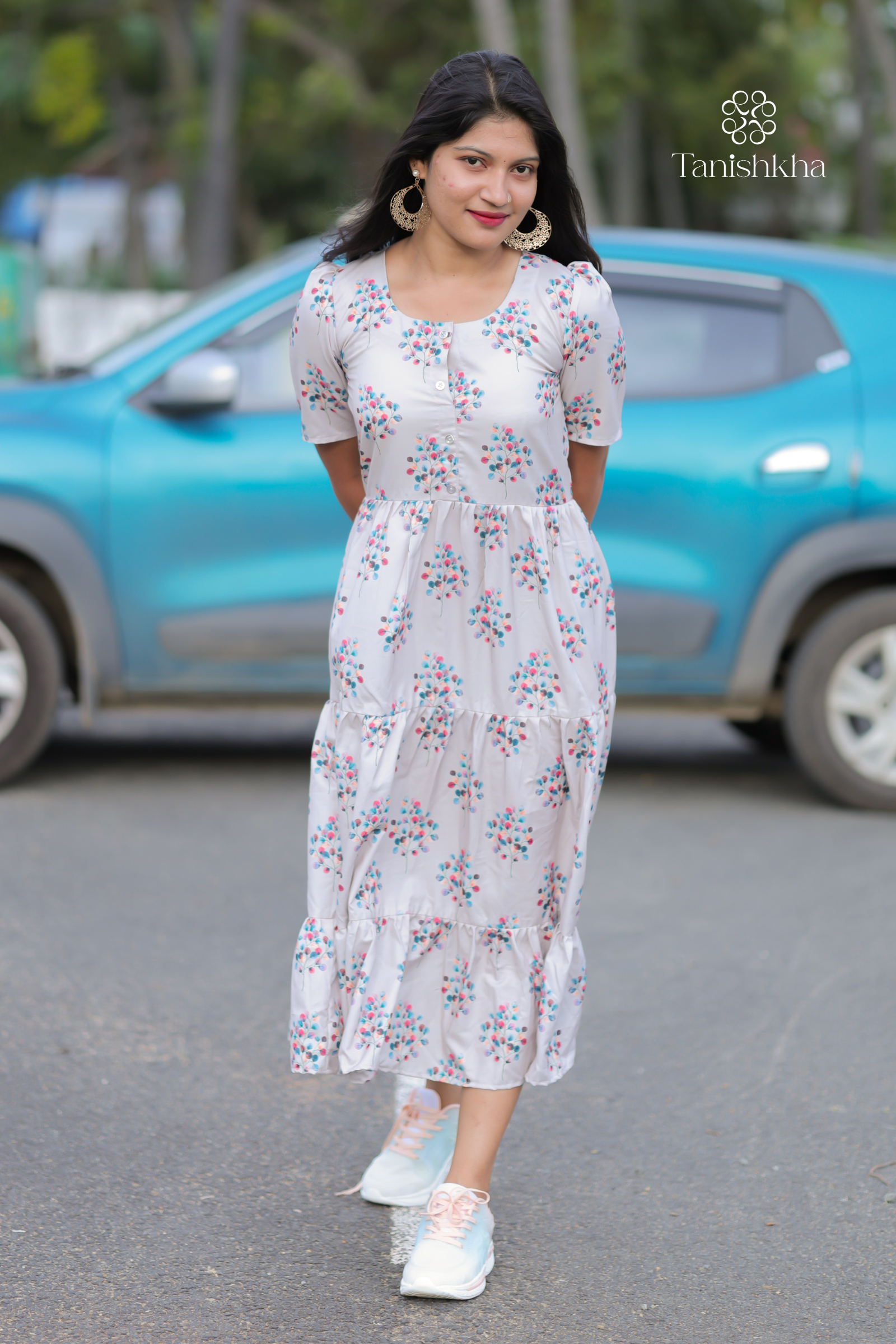 Blossom Tier Midi Dress