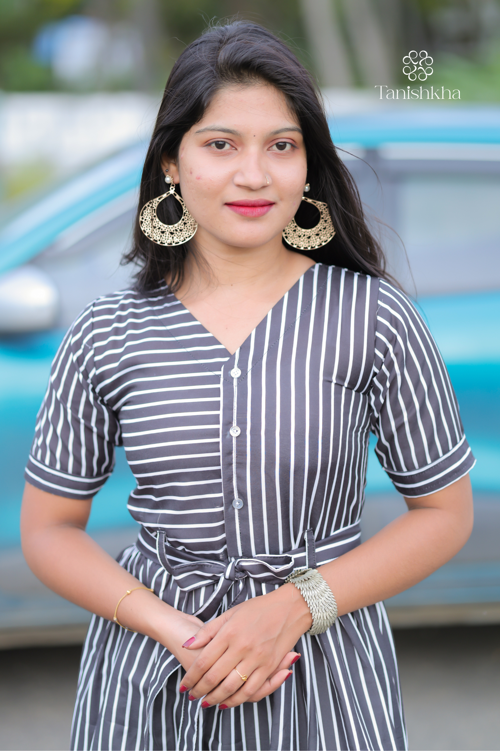 Urban Monochrome Shirt Dress